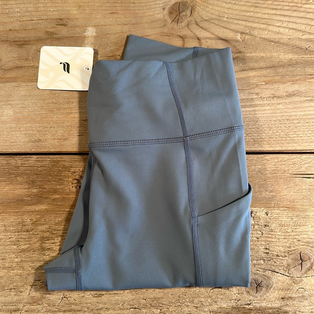 NWT- Fabletics PureLuxe HW Pocket Full length Leggings-  STORM CLOUD (27”) - Picture 6 of 10